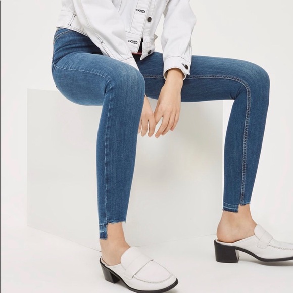 jamie step hem skinny jeans